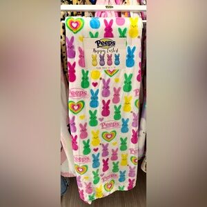 Peeps easter plush blanket throw